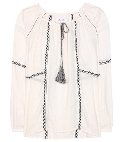 Velvet Shavanni Cotton-blend Tunic Topic