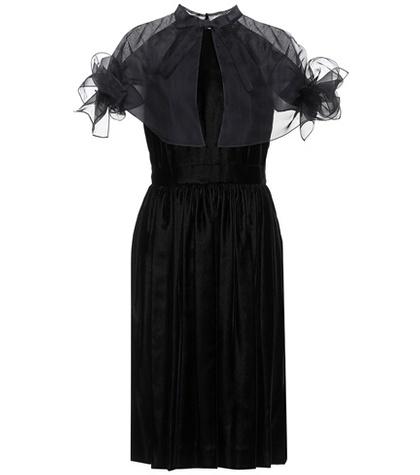 Carolina Herrera Velvet And Organza Dress