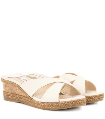 Jimmy Choo Almer 50 Leather Slides