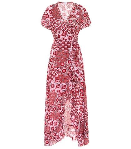 Brunello Cucinelli Joe Printed Wrap Dress