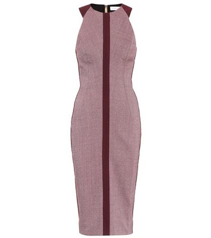 Victoria Beckham Cotton-blend Midi Dress