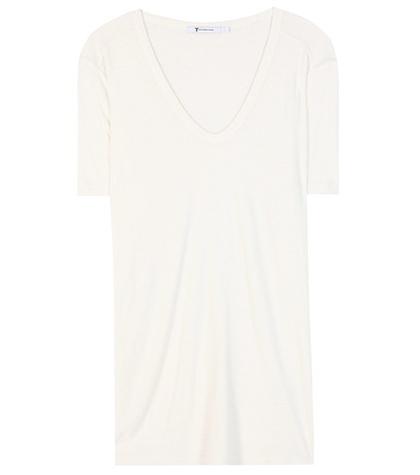 Alessandra Rich Slub Classic Jersey T-shirt