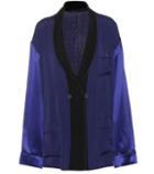 Haider Ackermann Crêpe And Satin Top