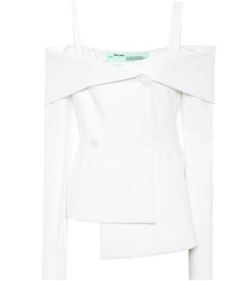 Adidas By Stella Mccartney Off-the-shoulder Top