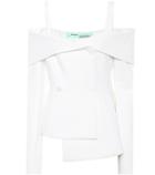 Adidas By Stella Mccartney Off-the-shoulder Top