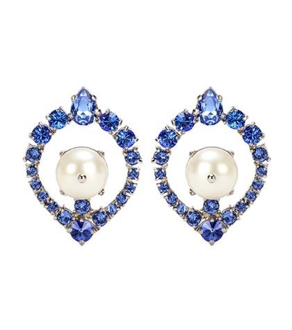 Prada Crystal Clip-on Earrings