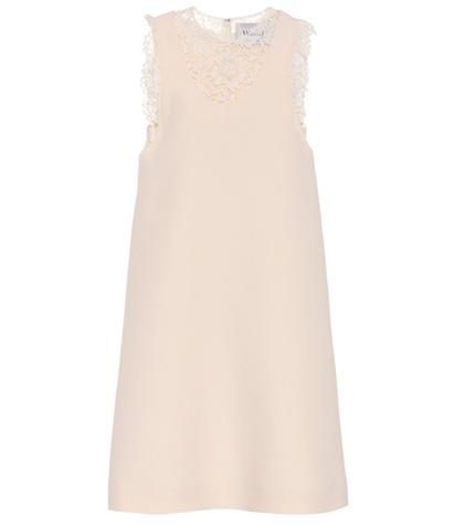 Valentino Sleeveless Silk And Wool Dress