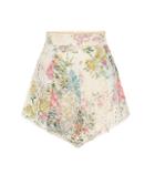 Zimmermann Heathers High-waisted Cotton Shorts