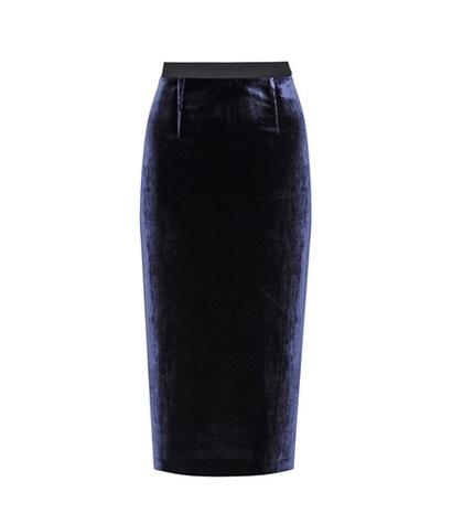 Jimmy Choo Arreton Velvet Skirt