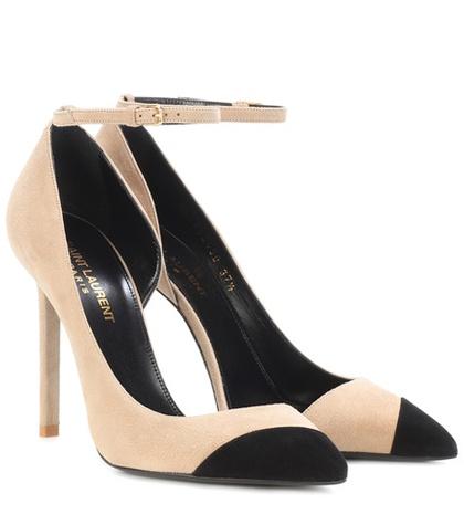 Saint Laurent Suede And Leather Pumps