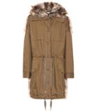 Stella Mccartney Faux Fur-trimmed Coat