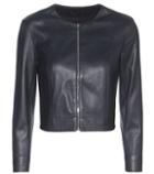 The Row Stanta Cropped Leather Jacket