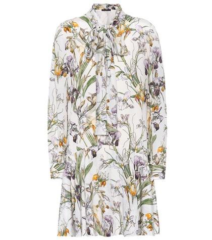 Alexander Mcqueen Floral-printed Silk Dress