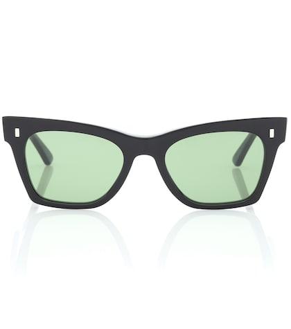 Red (v) Rectangular Cat-eye Sunglasses
