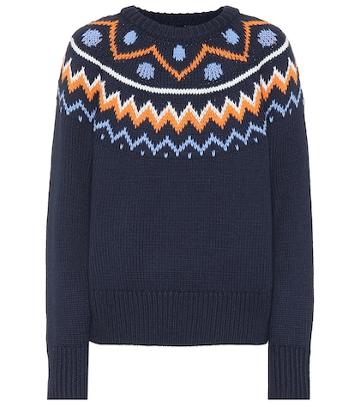 Staud Fair Isle Wool-blend Sweater