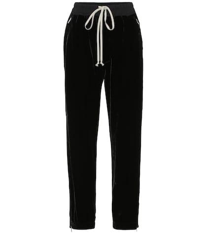 Rick Owens Velvet Trackpants