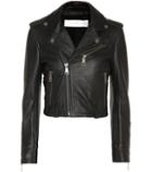 Victoria Victoria Beckham Cropped Leather Biker Jacket