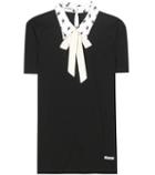 Miu Miu Collared Cotton T-shirt
