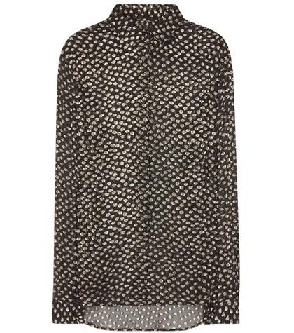 Saint Laurent Fil Coupé Silk Shirt