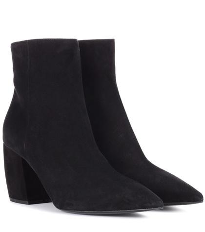 Oscar De La Renta Suede Ankle Boots