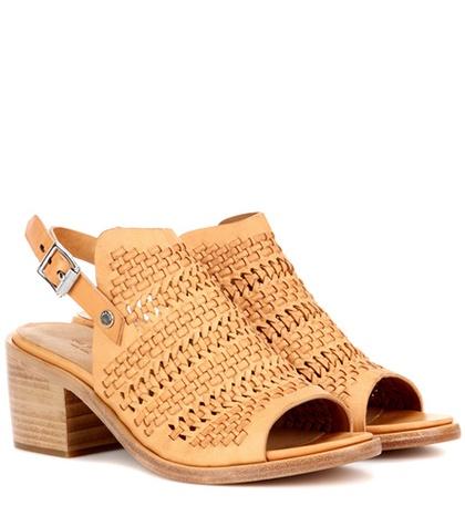 Rag & Bone Wyatt Mid-heel Leather Sandals