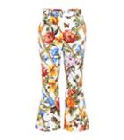 Mcq Alexander Mcqueen Floral-prined Stretch-cotton Trousers