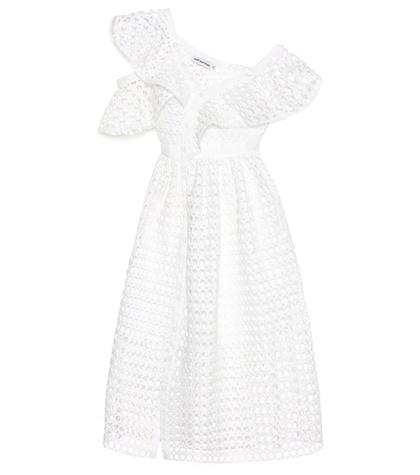 Repetto Lace Frill Midi Dress