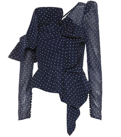 Self-portrait Plumetis Asymmetric Top