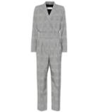 Max Mara Corone Checked Wool Jumpsuit