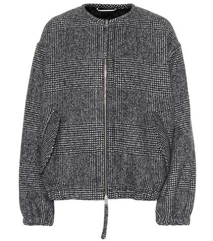 Rochas Plaid Wool-blend Jacket