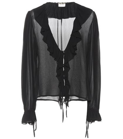 Saint Laurent Silk Georgette Blouse