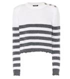 Balmain Sequined Striped Sweater
