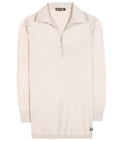Loro Piana Polo Ventoyene Cotton And Silk-blend Top