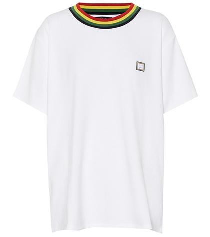 Acne Studios Striped-neck T-shirt