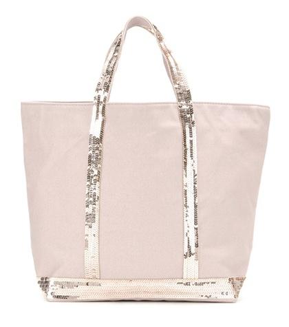 Vanessa Bruno Cabas Moyen Embellished Canvas Shopper