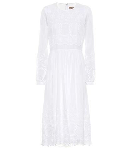 Burberry Cotton And Silk Lace Dress
