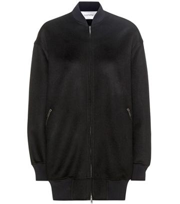 Coach Wool And Cashmere Bomber Jacket