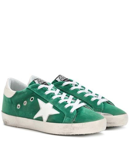 Alexandre Birman Superstar Velvet Sneakers