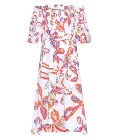 Opening Ceremony Printed Off-the-shoulder Dress