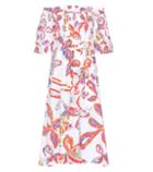 Opening Ceremony Printed Off-the-shoulder Dress