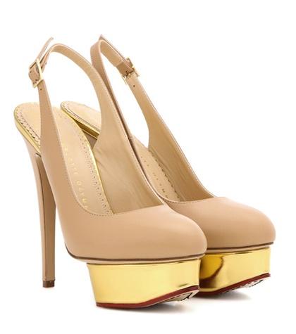 Charlotte Olympia Dolly Slingback Platform Pumps