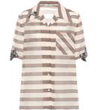 Marc Jacobs Striped Cotton And Silk Shirt