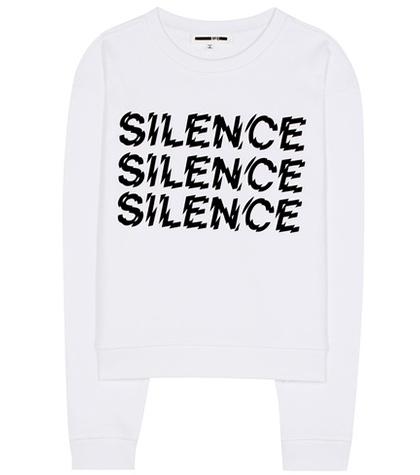 Mcq Alexander Mcqueen Triple Silence Printed Cotton Sweatshirt