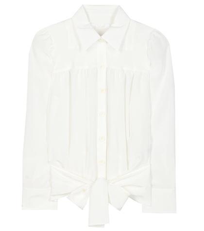 Chlo Cropped Silk Top