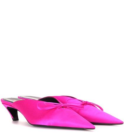 Balenciaga Satin Mules
