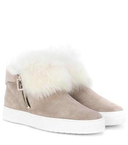 Ugg Australia Sneaky Viv Fur-trimmed Sneakers