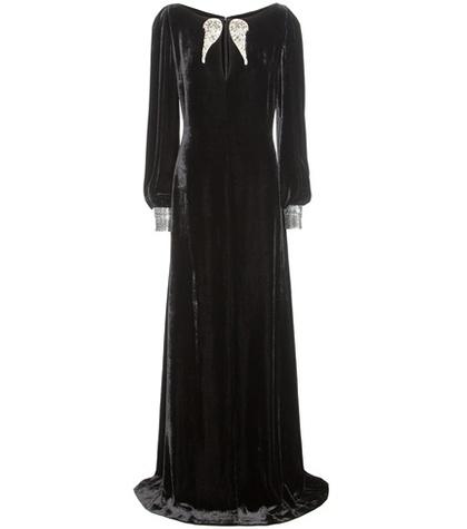 Roberto Cavalli Embellished Velvet Dress