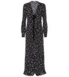 Miu Miu Star-printed Silk Maxi Dress