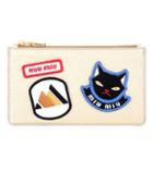 Prada Appliquéd Leather Pouch