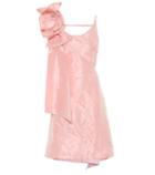 Prada Distressed Asymmetric Silk Dress